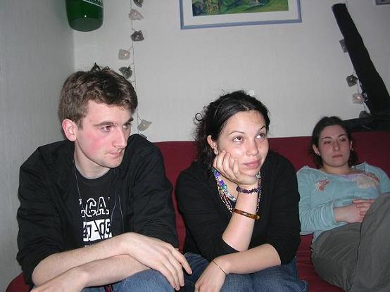 Va2, Daude et Luciole...<br />Ils ont l'air contents d'être chez moi!!!