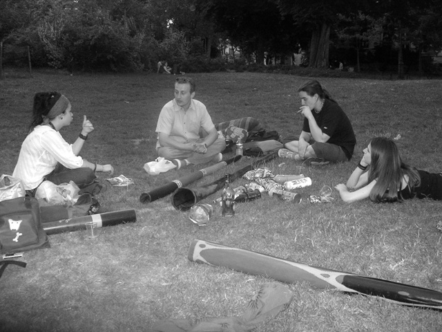 début de la soirée au Parc,avant le draaame