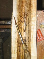 Une tentative: imiter des galeries de termites
